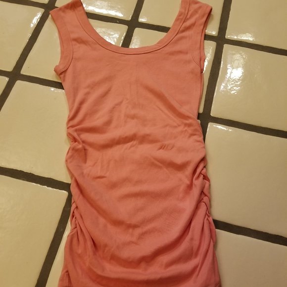 Victoria's Secret Peach Ruched Long Tank Top - Picture 7 of 8
